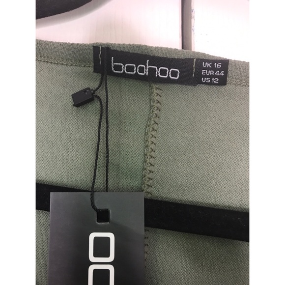 NWT Olive Green Boohoo dress - Picture 2 of 8